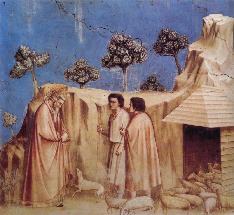 GIOTTO di Bondone Joachim Takes Refuge in the Wilderness oil painting image